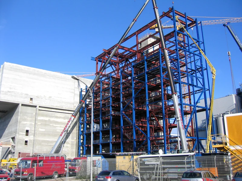 MHKW Mannheim – Stahlbaumontage von Lochner