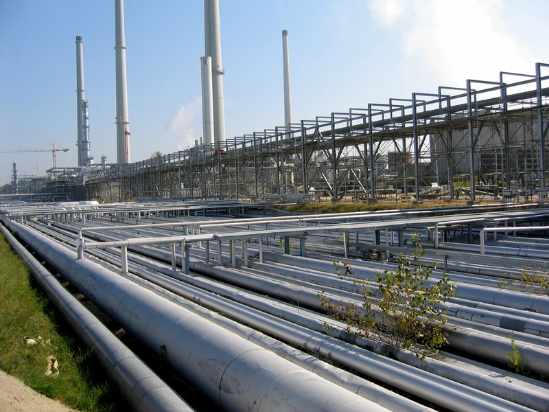 Chemiepark MüMü – Stahlbaumontage von Lochner