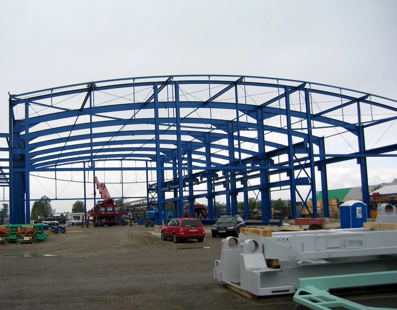 Goldhofer Memmingen – Stahlbaumontage von Lochner